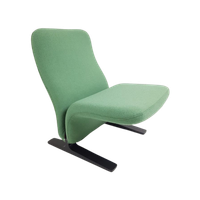 Artifort Concorde Fauteuil Groen | Groene Ploegstof Wol