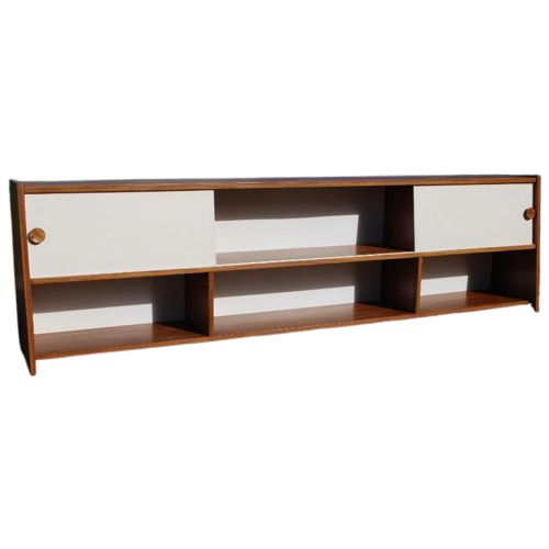 Vintage Teak Kast Boekenplank Wandkast