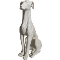 Groot Italiaans Design Beeld, Greyhound, 74Cm Hoog, Vintage