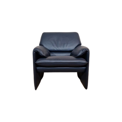 Nieuw - Leolux Bora Beta Fauteuil - Kobaltblauw - Leder