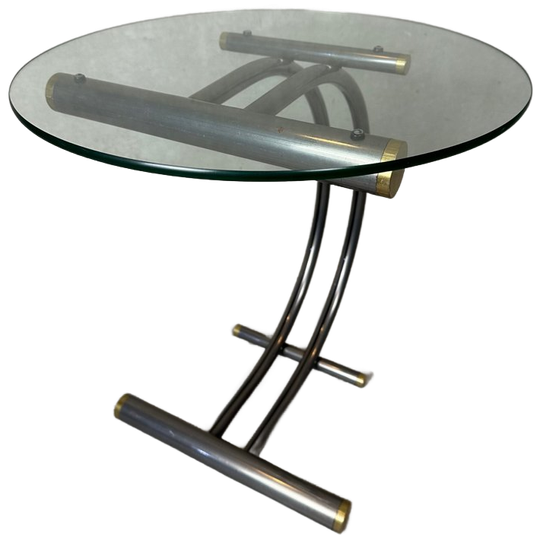Vintage Design Chroom Bijzettafel 1