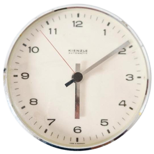 Kienzle Automatic Vintage Klok Pastel Blauwe Wandklok 1