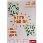 Keith Haring (1958-1990), Grace House Mural, Exibition Poster, Printed In 2022 thumbnail 1