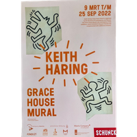 Keith Haring  (1958-1990), Grace House Mural, Exibition Poster, Printed In 2022