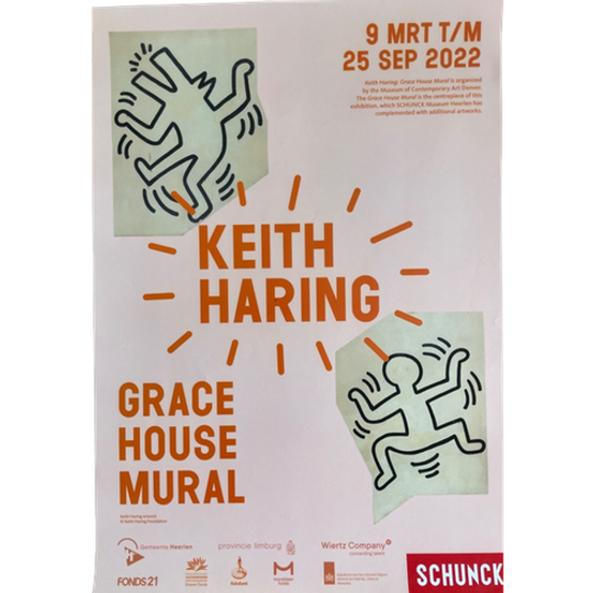 Keith Haring (1958-1990), Grace House Mural, Exibition Poster, Printed In 2022 1