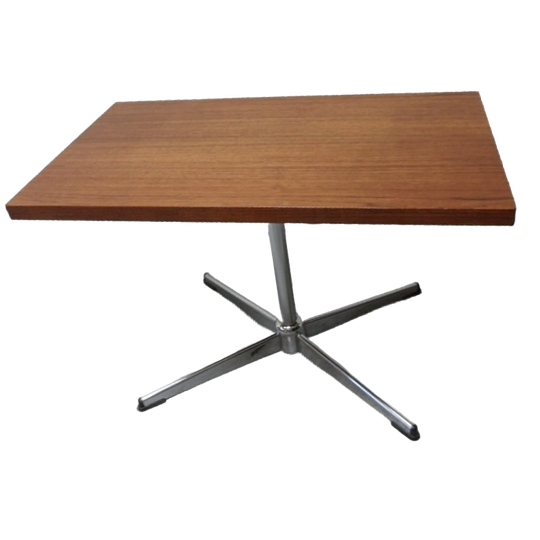 Jaren 50 Tv Tafel Met Chromen Poot 1