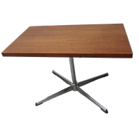 Jaren 50 Tv Tafel Met Chromen Poot