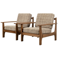 Set Houten Fauteuils