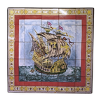 Schilderij Op Keramiek J. Renard. thumbnail 1