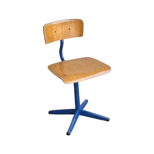 Vintage Schoolstoel Kinderstoel Hoog Model
