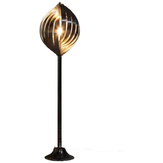 Mid-century Chroom "moon" Stalamp Door Henri Mathieu 1