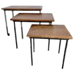 Set Van 3 Vintage Nesting Tables / Bijzettafeltjes thumbnail 1
