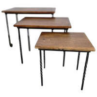 Set Van 3 Vintage Nesting Tables / Bijzettafeltjes