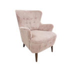 Artifort Theo Ruth Roze Rib Lichtroze Fauteuil Vintage Nieuw thumbnail 1