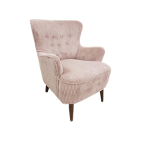 Artifort Theo Ruth Roze Rib Lichtroze Fauteuil Vintage Nieuw