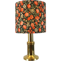 Messingkleurige Tafellamp 'floral'