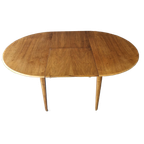 A A Patijn Vintage Ovale Ronde Tafel Eettafel Jaren 60 thumbnail 1