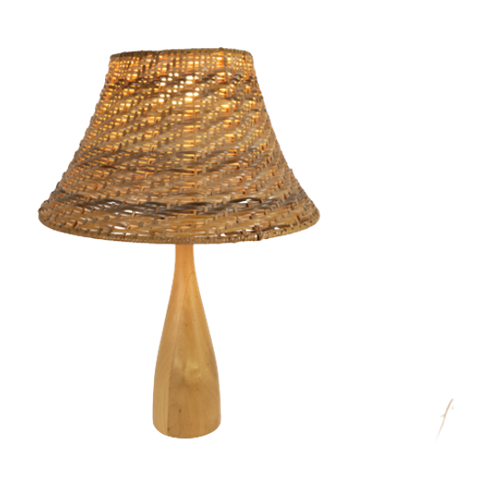 IKEA - IKEA Läns - Tafellamp - Hout - Riet - Type B 9804 - 1990's 1