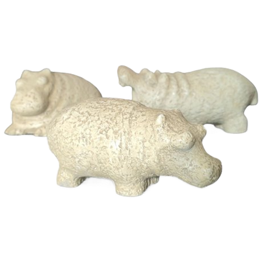 Orhan Otay Vintage Nijlpaard Sculpturen 1