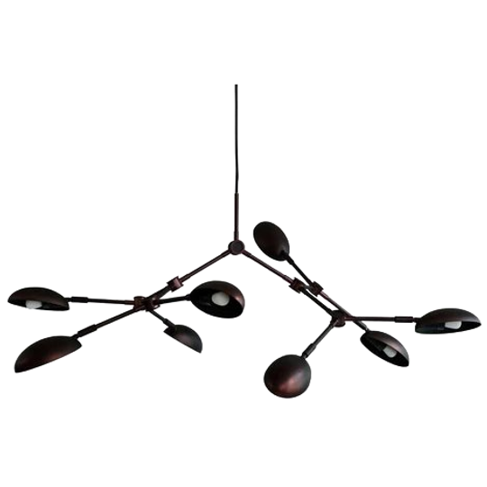 101 Copenhagen | Drop Chandelier Globe, Mini - Burned Black 1