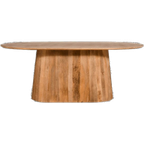 By fonQ Grand Eettafel Lichtbruin Mangohout thumbnail 1