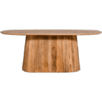 By fonQ Grand Eettafel Lichtbruin Mangohout