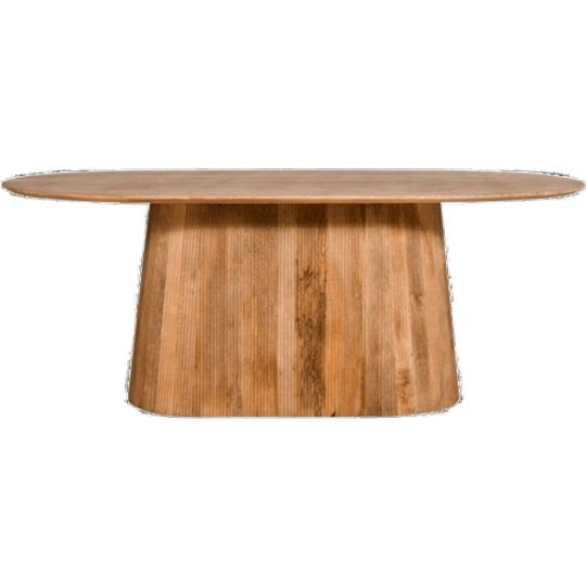 By fonQ Grand Eettafel Lichtbruin Mangohout 1