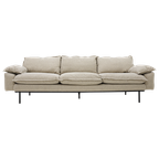 HKLIVING Retro Sofa 4-Zits Wafer Cream thumbnail 1