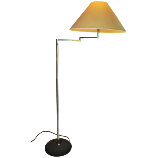 Mega Vintage Chrome Zwenkarm Vloerlamp 1