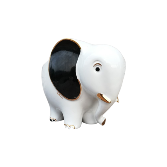 Porseleinen Olifant Bloempot 1