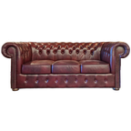 Chesterfield Basic 3-zits - Cloudy Red thumbnail 1