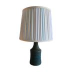 Vintage Keramiek Tafellamp Lamp Turquoise Zwart thumbnail 1