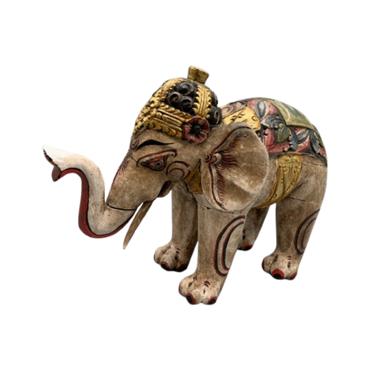 Vintage Houten Olifant Balinees Xl 1