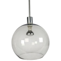 Ikea - Model Januari - Globe - Rookglas - Hanglamp - 1990'S
