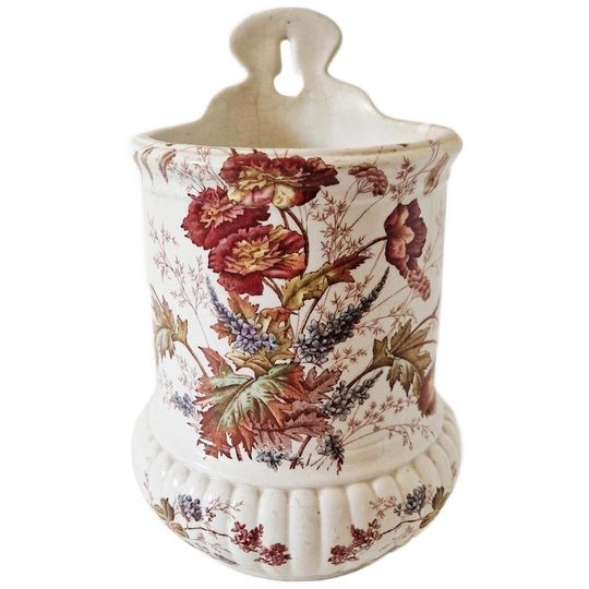 Vaas Pot Antieke Wandvaas Wandpot Johnson Bros England 1