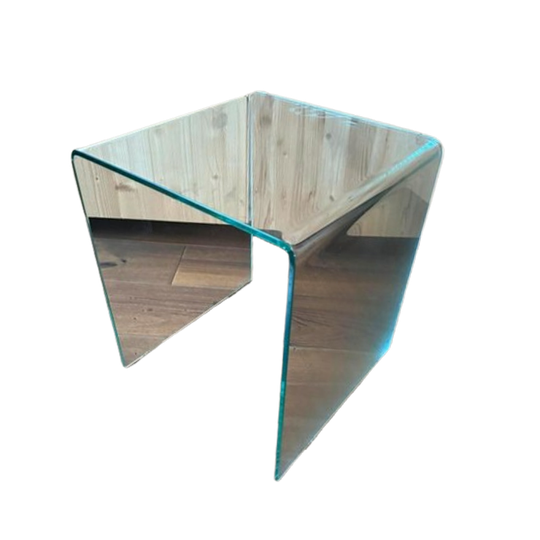 Glazen Bijzettafel Nachtkastje 35x35x35cm 1