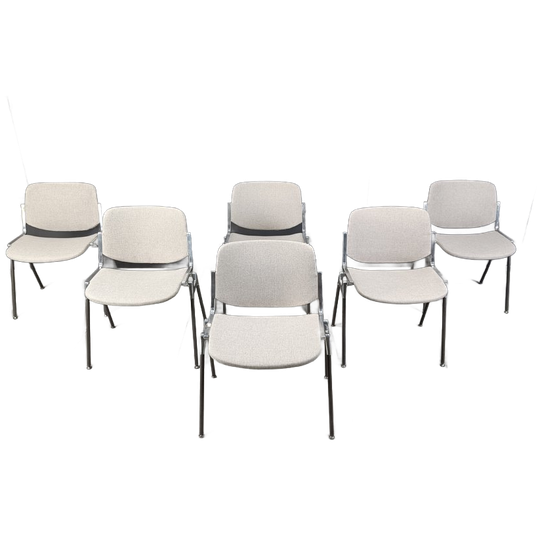 Vintage Dsc 106 Side Chairs By Giancarlo Piretti For Castelli, Set Of 6 1