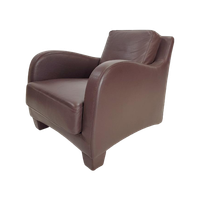 Fauteuil Musa Design Leer Modern Lounge Chair Leder Italië