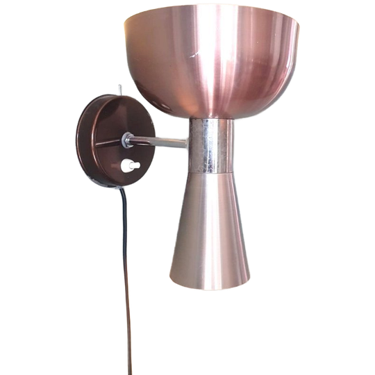 Herda Diabolo Jaren 60 Wandlamp - Koper/messing. 1