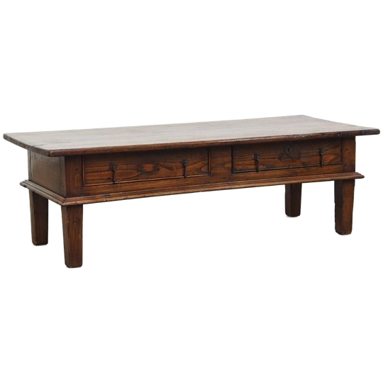 Prachtige Grote Antieke Salontafel Met Originele Details En Een Mooi Patina 1