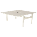 Solidesk Benchwerkplek, Wit Blad, 180 X 90 Cm (2X), Hoogte Verstelbaar Onderstel D.M.V. Handsling thumbnail 1