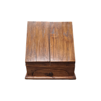 Vintage Teak Bureau Brievenkastje