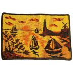 * Vintage Kleedje Retro Wandkleed Mat Wollen Kleedje thumbnail 1