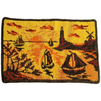* Vintage Kleedje Retro Wandkleed Mat Wollen Kleedje