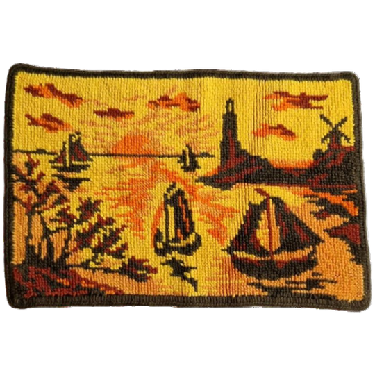 * Vintage Kleedje Retro Wandkleed Mat Wollen Kleedje 1
