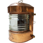 Antieke Navigatielantaarn, Scheepslamp, Scheepslantaarn Ahlemann Schlatter Bremen thumbnail 1