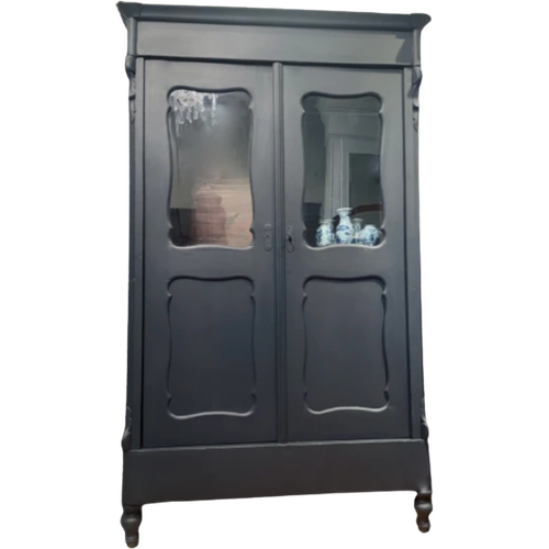 Biedermeier Kast Off Black