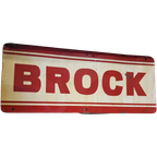 Origineel Vintage Usa Reclamebord, Tin Sign Van Brock️️️️⛽️ thumbnail 1