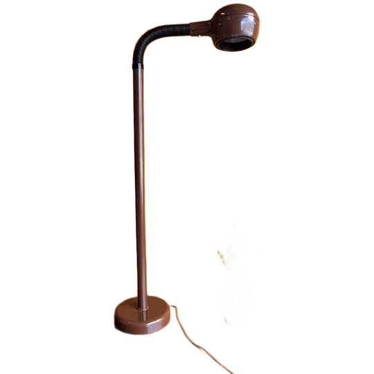 Vintage Fagerhults Vloerlamp, Bruine Cobra Retro Design Lamp 1