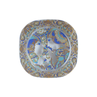 Glass Plate By Bjorn Wiinblad For Rosenthal, 1977